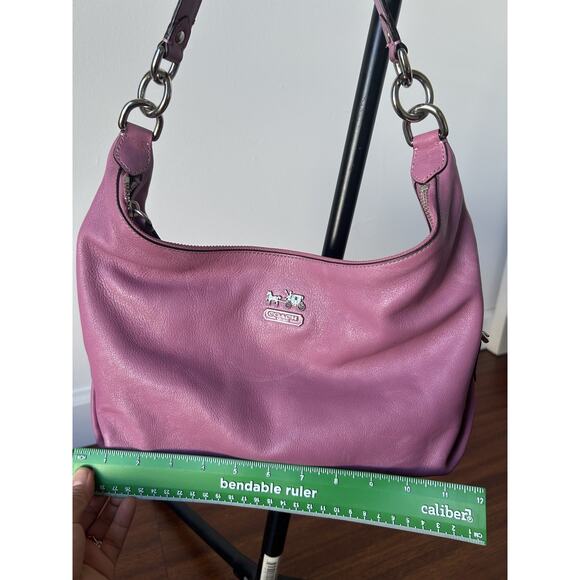 Y2K COACH 14304 Madison Hailey Purple Pink Leather Hobo Shoulder Bag No Hang Tag - Picture 12 of 15